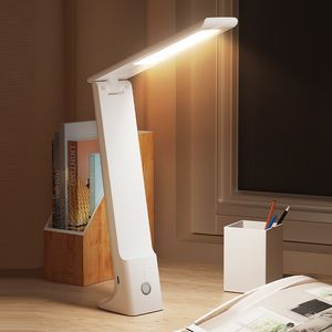 Lampe Led pliante style nordique, luminaire décoratif d'intérieur, idéal pour une Table de chambre à coucher, avec chargeur USB, Protection des yeux, lecture de nuit