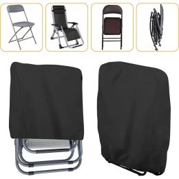 Housse de chaise pliante inclinable, imperméable, anti-poussière, pour l'extérieur, coussin de chaise inclinable, housse de meubles