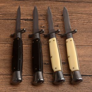 Couteau pliant 10 pouces italien AB Mafia Stiletto horizontal D2 lame C81 couteaux tactiques EDC outils