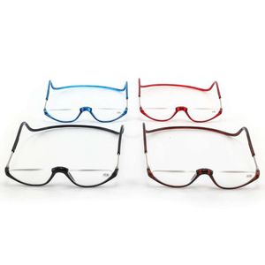 Lunettes de lecture du cou pliant pour hommes HD Fashion Mant à cadre Magnet Femmes