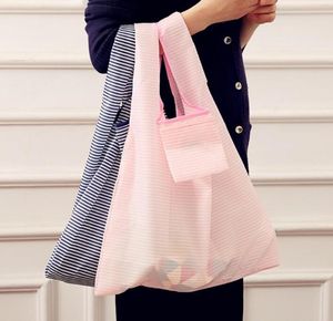 Folding shopping bag Lightweight portable girls hand carry bag large capacity buy vegetable storage bags reusable eco tote handbag