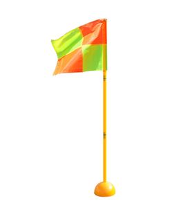 Poteau de marqueur de balle de pied un ensemble Base d'injection d'eau + poteau de porte de ballons de foot + équipement d'entraînement de drapeau tige de signalisation