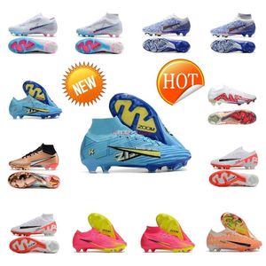 Football Boots Mercurial 9 Superfly Elite FG Soccer Cleats Mens Kids Crampons Shoes turf r9 4 5 7 8 15 Zoom American Crampon Foot Boot Trainers Cleat Size US 3Y-11 35-45