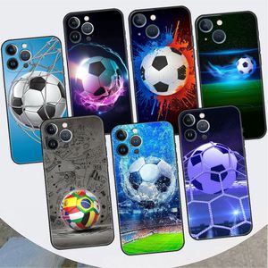 Case de football de football pour Apple iPhone 14 15pro Max 13 11 12 Mini SE 7 8 plus x xs 6 6s Silicone Shell Phone Cover Soft TPU Funda