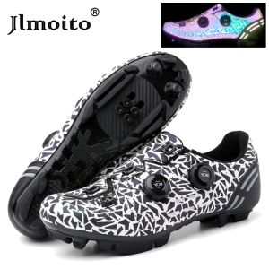 Foot-Wear Men Mtb Chaussures Lumineuses Sneaker Sneaker Nonslip Dirt Road Bike Shoes Carbon Speed ​​Speakers Racing Bicycle Chaussures Cycling Chaussures 47