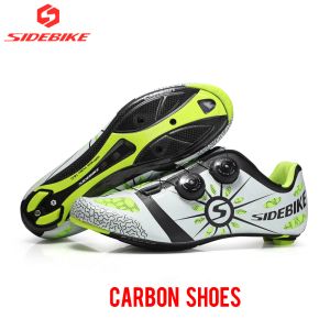 Chaussures de chaussures de chaussures en carbone chaussures de vélo de vélo ultraliers d'environ 430g de chaussures pour hommes