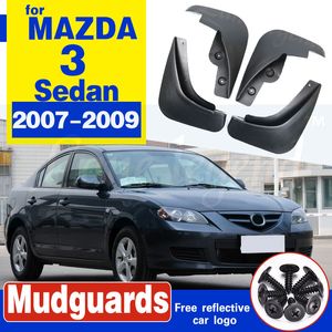 For 2007 2008 2009 Mazda 3 i Sedan After-facelift Splash Guards Mud Flap Mudguards Fender Front Rear Molded Car Mud Flaps