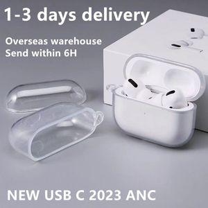 USB C pour AirPods Pro 2 2023 Accessoires pour écouteurs de 2e génération AirPods 3 Housse de protection Lanière pour écouteurs avec écouteurs Bluetooth
