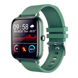 Pour Android IOS horloge intelligente montre intelligente hommes femmes pleine touche tensiomètre Fitness Tracker Sport Smartwatch 1.54 pouces écran 3D Gsensor nouvelles en temps réel Push