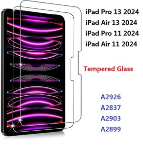 Verre trempée pour iPad Air 11 Pro 13 Air 6 2024 Tablette Clean Film Screen Protector