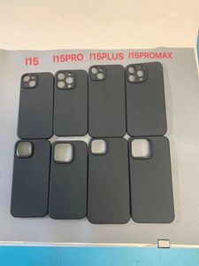 500 piezas para iPhone 15 15 pro Max Cajas de teléfono celular de TPU negro mate de la mejor calidad Puede imprimir UV Modelo mixto dejar mensaje