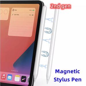 Pour Apple Pencil 2ème génération stylet stylo capacitif actif magnétique pour iPad Pro 3ème 11 12.9 Air 4ème 5ème mini 6ème stylos à écran tactile de table