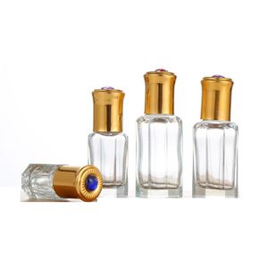 3/6 / 12ml Brillo de labios Aceite esencial Rollo en botellas Walk bead the ball glass perfume Mini botella Portátil Vacío Recargable Maquillaje Contenedor Tubo Viales Contenedor de embalaje
