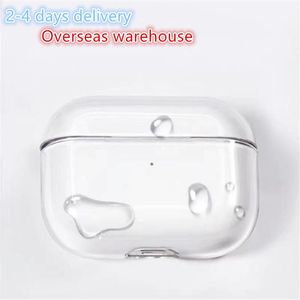 Stock américain pour les écouteurs Bluetooth Nouveaux Apple Airpods 3 AirPods Pro Air Pod gen 2 3 4 Silicone Couverture mignonne Écouteurs sans fil ANC GPS Étui de chargement sans fil