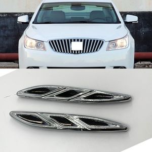 Para Buick LaCrosse 2009-2013 cubierta frontal de coche lado izquierdo derecho marco decorativo negro plateado Trim264l