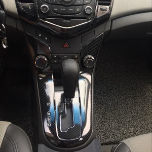 Pour Chevrolet Cruze 2009-2014 panneau de commande Central intérieur poignée de porte 3D 5D autocollants en Fiber de carbone autocollants style de voiture accessoire301O