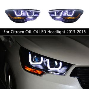 Phare LED pour citroën C4L C4 13-16, feu de jour, clignotant, indicateur, lampe avant, Accessoires de voiture, pièce automobile