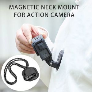 Pour DJI Osmo Action 3 caméra cou magnétique Snap Insta360 X2 pince réglable sac à dos fixation Support Clip montage lanière 240113