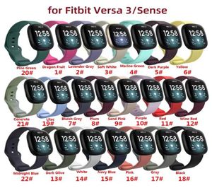 Pour Fitbit Versa 3 Versa 4 Watchband Bandle pour Versa3 Versa4 Fitbit Sense Bracelet Band Smart Watch Sport Replacement Wristban3959593