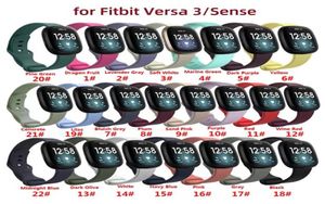 Pour Fitbit Versa 3 Versa 4 Watchband Bandle pour Versa3 Versa4 Fitbit Sense Bracelet Band Smart Watch Sport Replacement Wristban7876579