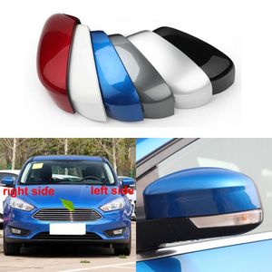 Pour Ford Focus 2012 2013 2014-2018 voiture extérieur rétroviseur couvercle capuchon aile porte rétroviseurs latéraux boîtier coque couleur peint 1 pièces