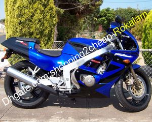 Pour Honda Kit complet de carénages CBR250R 1988 1989 MC19 88 89 CBR250 CBR 250R Bleu Noir Carénages de moto Montage Moulage par injection