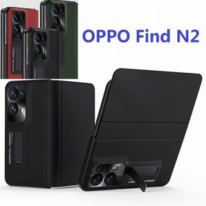 Flip Book Stand Cases Pour OPPO Find N2 Case Wallet Adsorption Folding Housse de protection en cuir