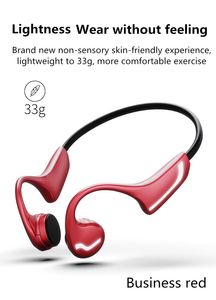 Écouteurs sans fil Bluetooth 5.0 à Conduction osseuse, casque d'écoute Anti-transpiration, léger, stéréo, mains libres, pour sport, Huawei Xiaomi