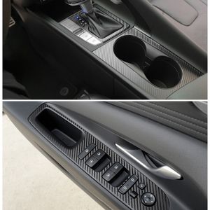 Autocollants auto-adhésifs en vinyle et Fiber de carbone pour Hyundai Elantra CN7 2021 – 2023, accessoires de style automobile