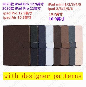 Pour iPad Pro11 12.9 Étuis pour tablette PC de haute qualité ipad10.9 Air10.5 Air1 2 mini45 ipad10.2 ipad56 Top qualité L Designer Mode Porte-cartes en cuir Couverture de poche mini 12345 I01