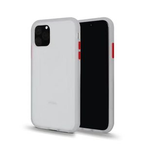 Pour Iphone 12 11 Pro Max XR XS MAX 8 7 6 Plus Micro Meulage Mince Clair Givré Antichoc Bumper Phone Case Cover