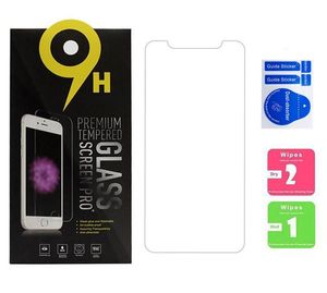 Pour iPhone 12 11 Pro Max XS Max XR 8 7 Plus Samsung Temperred Glass Screen Protector 2.5D 9H avec paquet en papier