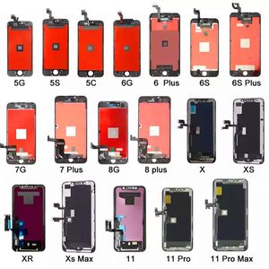 Pour iphone 6 6Plus 6S 6splus 7G 7plus 8G 8plus 5g 5s 5c avec écran tactile numériseur écran complet avec cadre pièces de rechange d'assemblage complet DHL livraison gratuite noir blanc