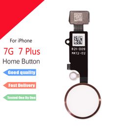 Pour iphone 7 7plus Home FLex Button Bouton d'empreinte digitale Flex Cable Pièces de rechange pour iphone 6 6splus