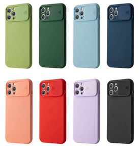 Cajas de teléfono de protección de cámara de ventana para iPhone 14 Pro Max iPhone 13 12 11 XR XS 6 7 8 Plus Contraportada