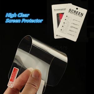 Film de protection souple ultra-mince pour protecteur d'écran transparent pour iPhone 12 11 Pro Max X XS XR 7 8 Plus avec emballage de vente au détail