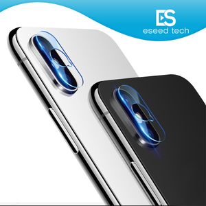 Pour iphone XR XS MAX X lentille en verre trempé 2.5D Film Caméra Lentille Protecteur D'écran Couverture Arrière En Verre Avec Emballage Au Détail