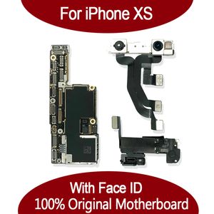 Pour l'iPhone XS Max à 100% Déverrouillé la carte mère d'origine avec ID de visage 64 Go 256 Go de carte logique iOS avec panneau Main Chips Full pour remplacer