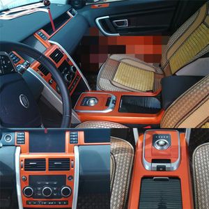 Para Land Rover Discovery Sport, Panel de Control Central Interior, manija de puerta, pegatinas de fibra de carbono, calcomanías, estilo de coche, vinilo cortado 228z
