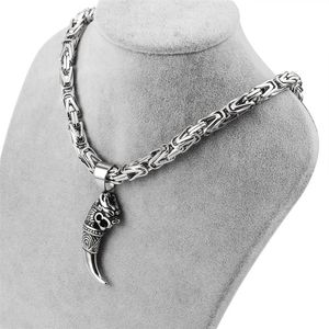 Para hombres Collar de cadena colgante de 6 5 mm Cadenas bizantinas imperiales collares de color de plata de acero inoxidable regalos de joyería