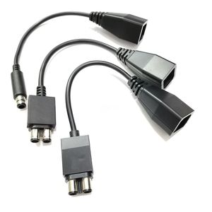For Microsoft Xbox 360 Flat To Xbox 360 Slim One 360 E AC Power Adapter Converter Transfer Cable Cord Game Accessories