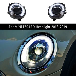 Pour MINI F60 phare LED 13-19 feux de route ange oeil projecteur lentille DRL feux de jour Streamer clignotant indicateur lampe avant