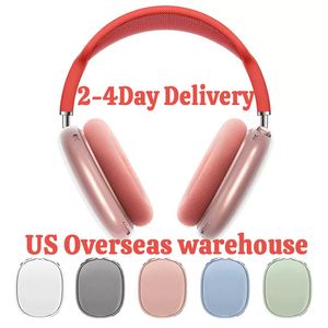 USA Stock pour Airpods Max Bluetooth Accessoires pour écouteurs Transparent TPU Solide Silicone Étui de protection étanche AirPod Maxs Casque Housse de protection pour casque