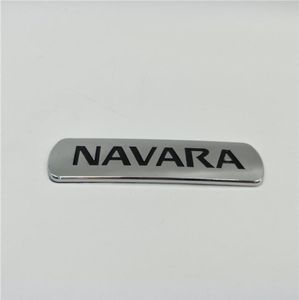 Pour Nissan Navara arrière arrière de la plaque de logo arrière Emblems Frontier Pickup D21 D22 D23 D40 Porte latérale Chrome NamePlate2676494
