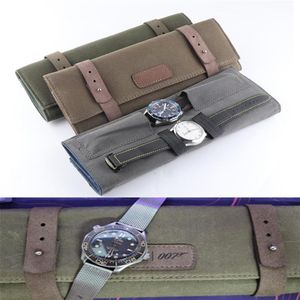 pour les montres Omega Seamaster 300M Limited Edition No Time to Die James bond 007 Canvas Leather Package accessoires avec argent orig177i