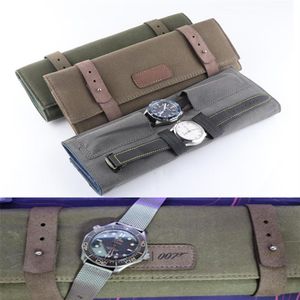 pour les montres Omega Seamaster 300M Limited Edition No Time to Die James bond 007 Canvas Leather Package accessoires avec argent orig301T