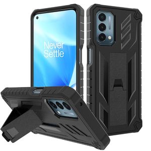 Para OnePlus Nord N200 5G funda para iphone Hybrid 3 in1 TPU PC Heavy Duty Armor Cover patrón Kickstand Clip para cinturón Combo Estuches resistentes