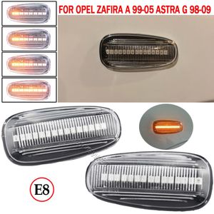 Pour Opel Zafira A 1999-2005 Astra G 1998-2009 LED marqueur latéral dynamique clignotant séquentiel