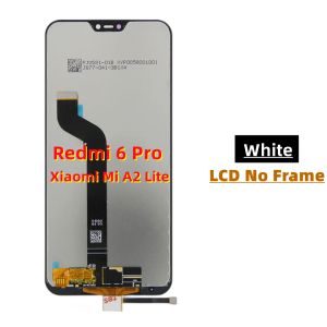 Pour l'original Xiaomi MI A2 Lite LCD Redmi 6 Pro LCD avec cadre de téléphone mobile Affichage de l'écran tactile Assemblage du numériseur