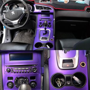Para Peugeot 3008 2013-2018 Panel de control central interior Manija de la puerta 3D 5D Pegatinas de fibra de carbono Calcomanías Car styling Vinilo cortado 2016